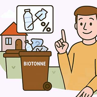symbolbild 10. Wie hoch ist der erlaubte Anteil an Kunststoffen im Bioabfall ab 2025?