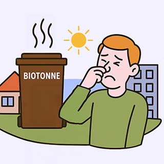 symbolbild 3. Wie kann ich unangenehme Gerüche aus der Biotonne im Sommer vermeiden?